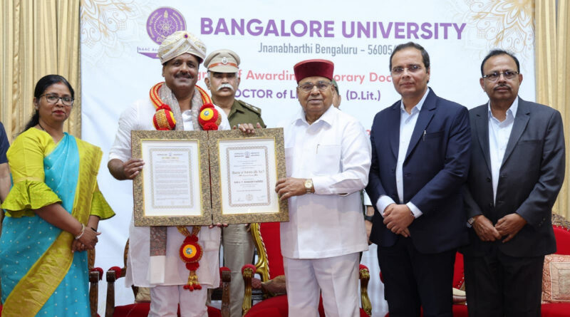 ಸ್ಪೀಕರ್ ಯು.ಟಿ.ಖಾದರ್‌ಗೆ ಬೆಂವಿವಿ ಗೌರವ ಡಾಕ್ಟರೇಟ್ – ರಾಜ್ಯಪಾಲರಿಂದ ಪ್ರದಾನ